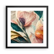 Poster 40x40cm Fiori Vintage
