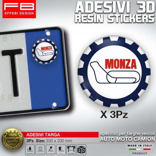 Adesivi bollino targa - bollino, monza