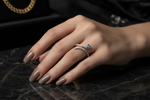 Anello serpente argento - anello,