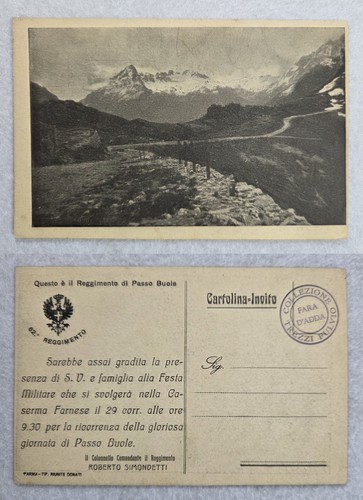 Cartolina reggimentali - cartolina,