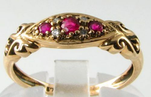 9ct oro giallo fascia con - 9ct,