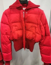 giubbotto donna, nuovo con etichetta, rosso, Kookai, maniche rimovibili