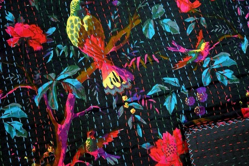 Copriletto boho trapunta - copriletto,