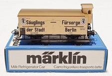 Marklin 4781. Carro frigo tedesco trasporto latte con cabina freno. Mint boxed