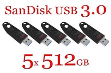 5 unità flash USB 3.0 SanDisk Ultra 512 GB (SDCZ48-512G-A46)