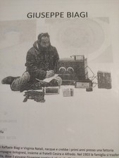 AUTOGRAFO GIUSEPPE BIAGI MARCONISTA TENDA ROSSA UMBERTO NOBILE DIRIGIBILE ITALIA