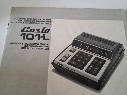 Casio model 101 - casio,