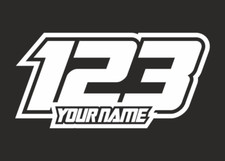 Adesivi Dirt Bike 3x Numeri
