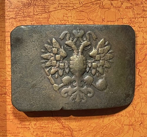 Ww1 messing buckle russian - ww1,