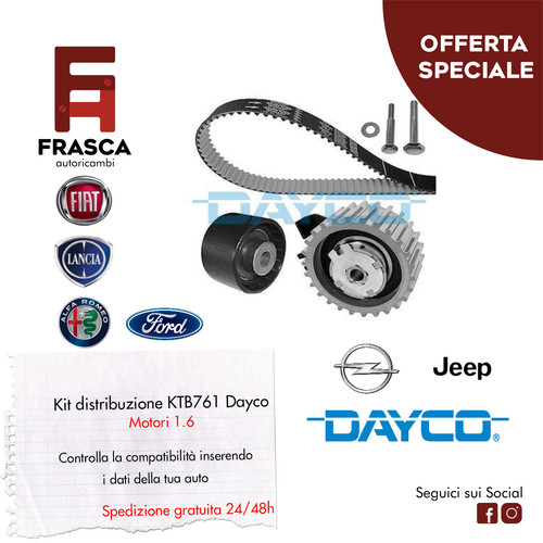 Kit distribuzione dayco lancia - distribuzione,