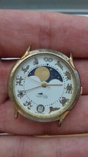 Lotus 4471 HOROSCOPE MOON-PHASE SWISS MADE WATCH 80's VINTAGE MONTRE UHR RARE