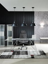 Tavolo scrivania in cristallo