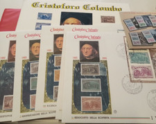 Italia Buste primo giorno 6 buste Cristoforo Colombo resoconto della scoperta