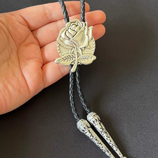 cravatta bolo metallo argento