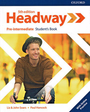 Oxford HEADWAY Pre-intermediate FIFTH / 5th EDITION Student's Book w Online @NEW