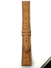 PREGIATO CINTURINO STRUZZO MM18/16 MADE IN ITALY COGNAC