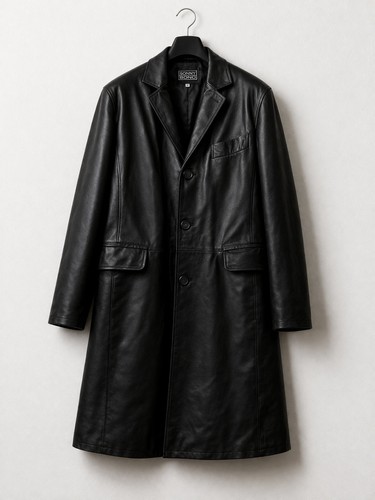 Cappotto pelle uomo - in,