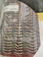 Tenda tendone Andrea organza rigata con passanti o fettuccia 140x280 cm grigio 