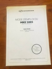RARO MICROFONO STEREO TRIASSIALE SENNHEISER MKE 2002 GUIDA UTENTI IN FRANCESE