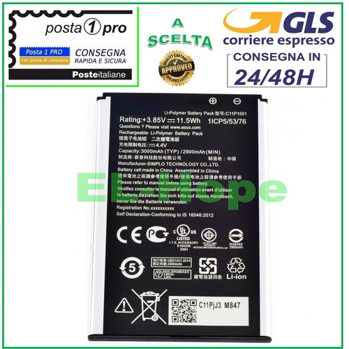Batteria c11p1501 per - per, asus