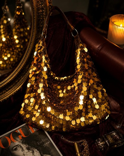Borsa discoteca vintage - , oro