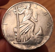 Moneta 10 Lire 1936 Impero
