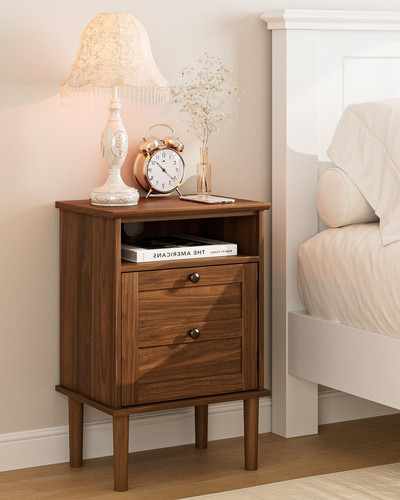 Boho comodino con cassetto - comodino,