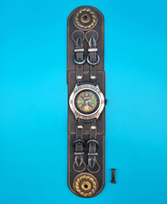 Orologio WINCHESTER TWIN OVERSIZE Black nero nuovo con Fibbie e Perno (PANINARO)