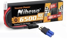 Nihewo 2S Batteria Lipo 7.4V