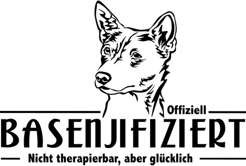 Adesivo auto basenji - basenji,
