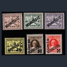Città del Vaticano 1931 Pio XI Segnatasse Serie n. 1/6 MNH Nuovi Integri GI