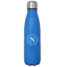 Borraccia SSC NAPOLI In Acciaio Inox 500 ML Con Logo Nuovo Calcio Napoli Azzurra