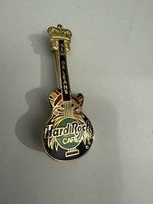 Hard Rock Cafe Pin New Orleans - Black Electric Guitar w/ Tri-Color Mask - (F4)