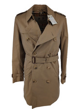 Burberry trench coat Kensington Honey IT 46 XS 36" petto lunghezza media nuovo con etichette S