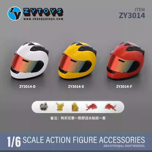 Casco moto zytoys - casco, 1/6
