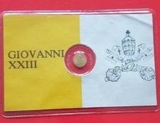 PAPA GIOVANNI XXIII monetina commemorativa medaglia placcata oro Angelo Roncalli
