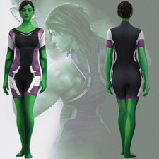 Costume cosplay She-Hulk Jennifer Walters tuta abiti Halloween carnevale