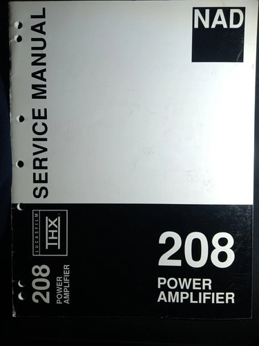 Nad 208 amplificatore manuale - nad,