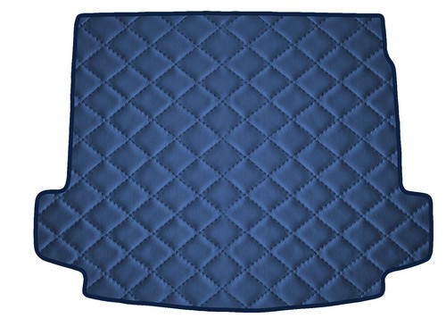 Blu scuro ecopelle trapuntata - scuro,
