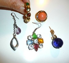 Vintage Unpaired Earrings Lot