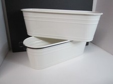 2 secchi porta piante oblunghi