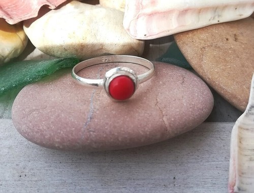 Anello corallo rosso sardo - anello,