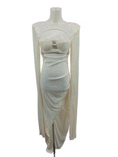 FASHION NOVA Abito da sera Donna Abito Taglia IT 40 crema elegante