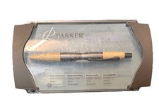 PARKER DIMONITE a SFERA punta M, colore GIALLO inchiostro nero in gel, vintage.