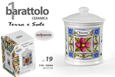 Biscottiera ceramica terra e