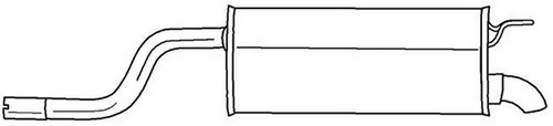 120 silenziatore posteriore - 120,