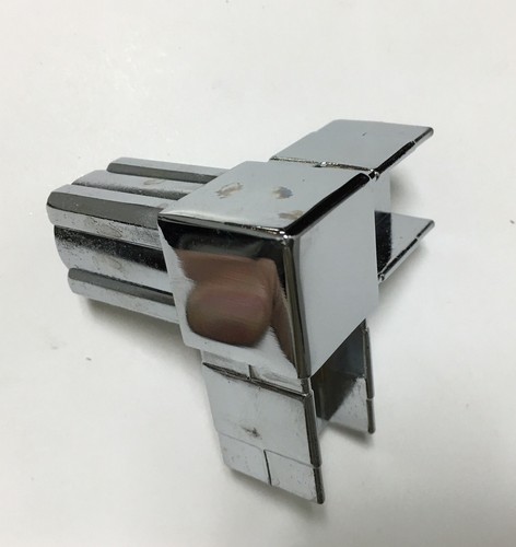 Giunto quadro cromato - quadro, v