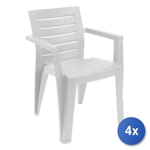 Sedia con braccioli - 4x,
