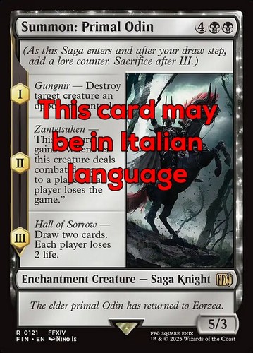 Mtg summon primal - summon:, odin
