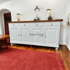 CREDENZA BIANCA E CILIEGIO
